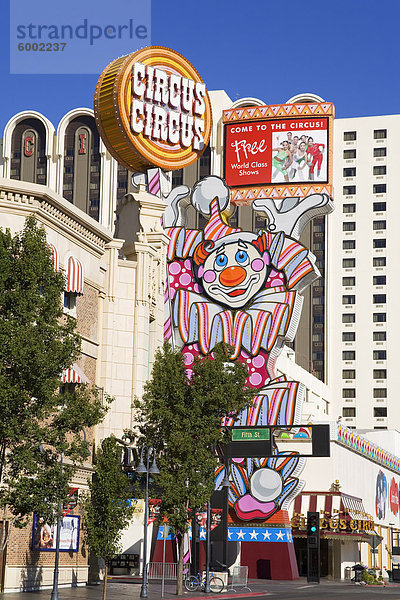 Circus Circus Casino in Virginia Street in Reno  Nevada  Vereinigte Staaten von Amerika  Nordamerika