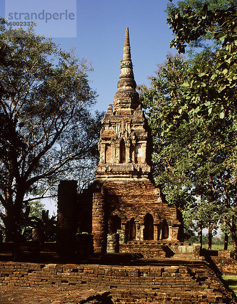 Chedi errichtet 1275  Wat Pa Sak  Chiang Saen  Thailand  Südostasien  Asien