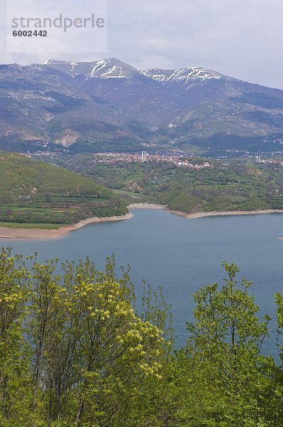 Künstlicher See im Mavrovo Nationalpark  Mazedonien  Europa