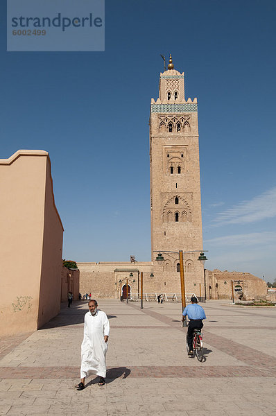 Koutoubia Moschee  UNESCO-Weltkulturerbe  Marrakesch  Marokko  Nordafrika  Afrika