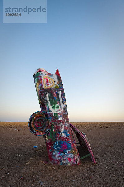 Cadillac Ranch  Amarillo  Texas  Vereinigte Staaten von Amerika  Nordamerika