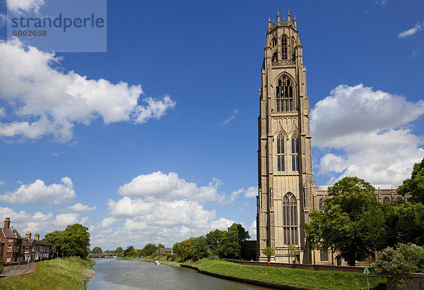 Die Boston Stump  St. Bartolph-Kirche  Wormgate  Boston  Lincolnshire  England  Vereinigtes Königreich  Europa