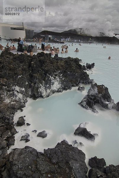 Menschen  die in heißer Frühling  Blue Lagoon  Island  die polaren Regionen Baden