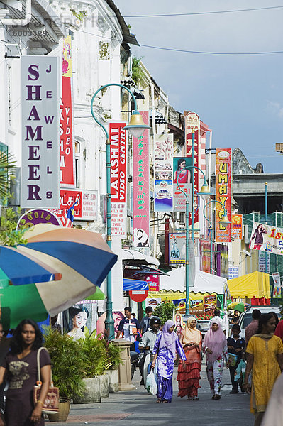 Wenig Indien  Georgetown  Penang  Malaysia  Südostasien  Asien