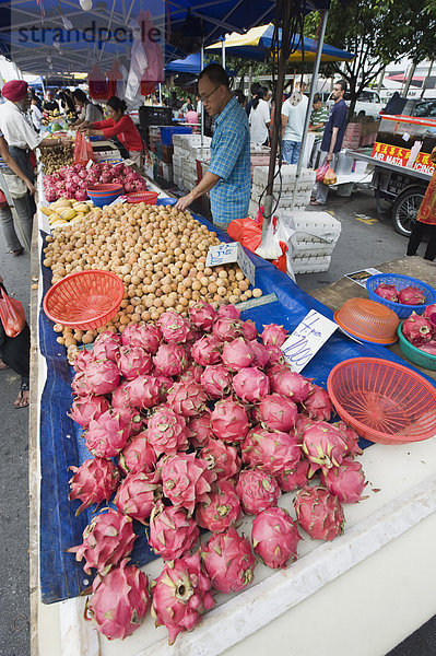 Drachenfrucht  Bangsar Sonntag Markt  Kuala Lumpur  Malaysia  Südostasien  Asien