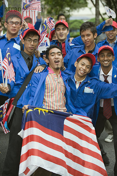 Unabhängigkeitstag feiern  Kuala Lumpur  Malaysia  Südostasien  Asien