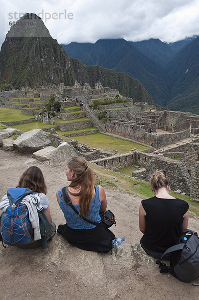 Machu Picchu  UNESCO World Heritage Site  Peru  Südamerika