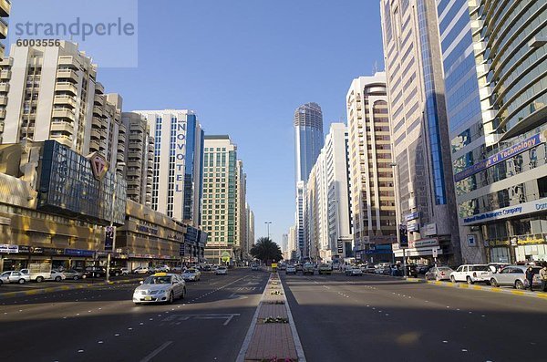 Scheich Hamdan bin Mohammed Street (Hamdan Street)  Abu Dhabi  Vereinigte Arabische Emirate  Naher Osten