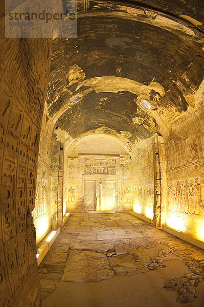 Tempel des Osiris in Abydos  Ägypten  Nordafrika  Afrika