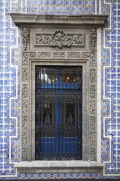 Mexico-Stadt Hauptstadt Fenster Wohnhaus Nordamerika Mexiko Kachel