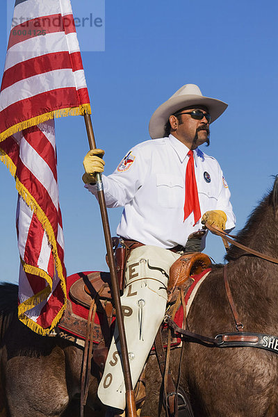 El Paso Sheriff Posse  Tucson Rodeo Parade  Tucson  Arizona  Vereinigte Staaten von Amerika  Nordamerika