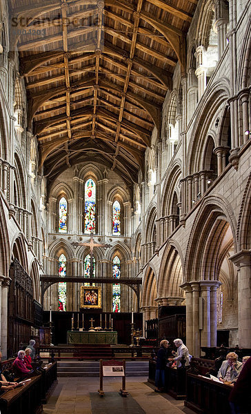 Hexham Abbey  Interieur des Chores  Blick nach Osten  Hexham  Northumberland  England  Vereinigtes Königreich  Europa