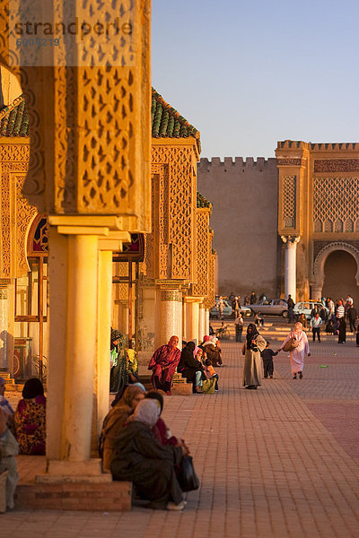 Place el Hedim  Meknes  UNESCO World Heritage Site  Marokko  Nordafrika  Afrika