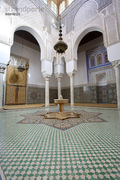 Mausoleum des Moulay Ismail  Meknes  UNESCO World Heritage Site  Marokko  Nordafrika  Afrika