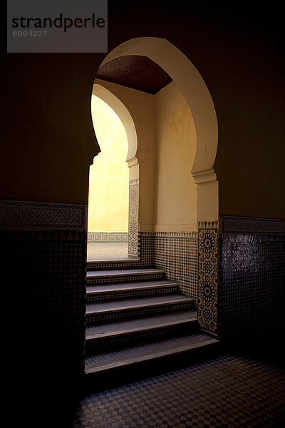 Mausoleum des Moulay Ismail  Meknès  Marokko  Nordafrika  Afrika