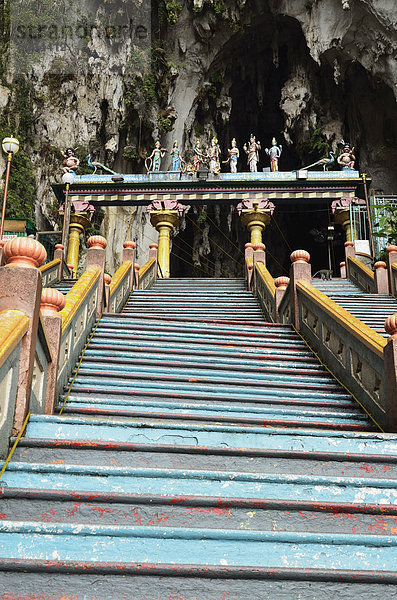 Batu-Höhlen  Hindu-Schrein  Selangor  Malaysia  Südostasien  Asien