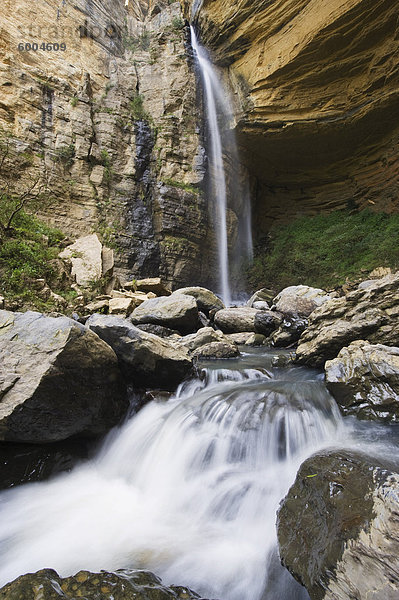 El Hayal Wasserfall  Santa Sofia  in der Nähe von Villa de Leyva  Kolumbien  Südamerika