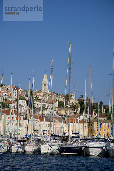 Hafen Europa Boot Insel Geographie Adriatisches Meer Adria Kroatien Losinj Mali