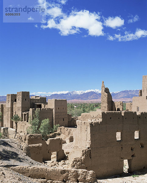 Kasbah  Tal du Dades und Atlasgebirge  Marokko  Nordafrika  Afrika