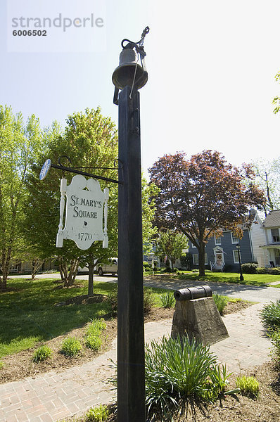 St. Marien-Platz  St. Michaels  Talbot County  Chesapeake Bay  Maryland  Vereinigte Staaten von Amerika  Nordamerika