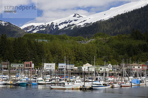 Thomas Becken Bootshafen in Ketchikan  südöstlichen Alaska  USA  Nordamerika