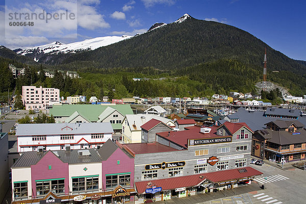 Innenstadt Ketchikan  südöstlichen Alaska  Vereinigte Staaten von Amerika  Nordamerika