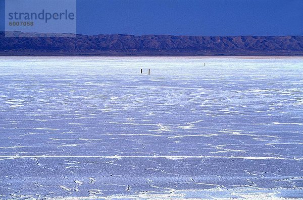 Der Chott el-Djerid  Tozeur  Tunesien  Nordafrika  Afrika