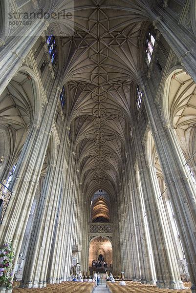 Innenraum  Kathedrale von Canterbury  UNESCO Weltkulturerbe  Canterbury  Kent  England  Vereinigtes Königreich  Europa
