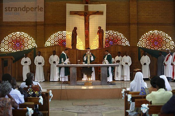 Katholische Messe in Lome  Togo  Westafrika  Afrika