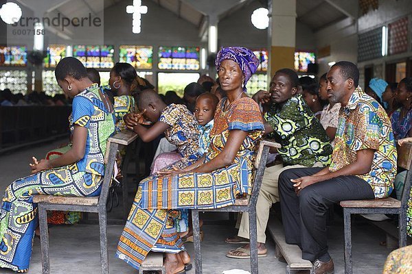 Katholische Messe in Lome  Togo  Westafrika  Afrika