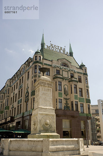 Art-Deco außen das Hotel Moskva  Belgrad  Europa