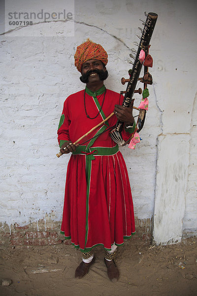 Rajasthani Musiker  Jaipur  Rajasthan  Indien  Asien