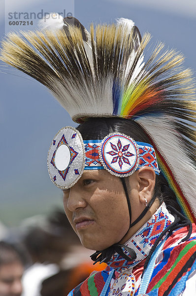 Indianische Powwow  Taos  New Mexico  Vereinigte Staaten von Amerika  Nordamerika