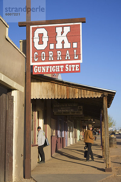 O.K. Corral  Grabstein  Cochise County  Arizona  Vereinigte Staaten von Amerika  Nordamerika