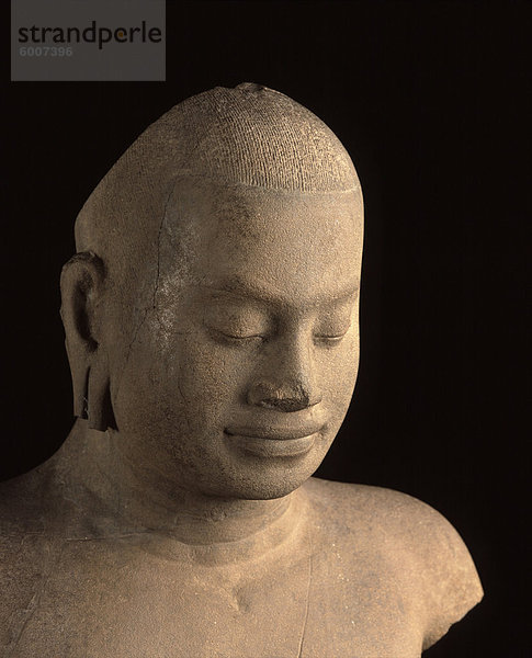 Jayavarman  aus dem 12. und 13. Jahrhundert  von Angkor  National Museum  Phnom Penh  Kambodscha  Indochina  Südostasien  Asien