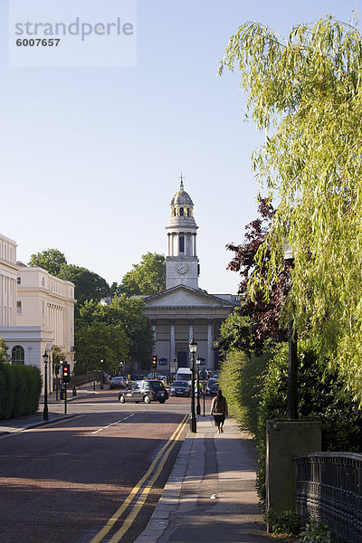 Blick Richtung Marylebone Road  Regents Park  London  England  Vereinigtes Königreich  Europa