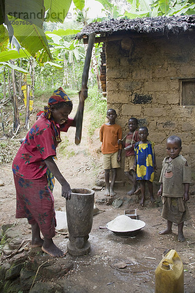 Dorf von Masango  Provinz von Cibitoke  Burundi  Afrika