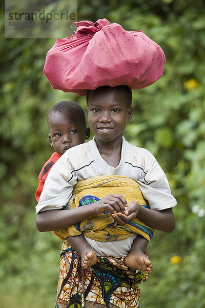 Dorf von Masango  Provinz von Cibitoke  Burundi  Afrika