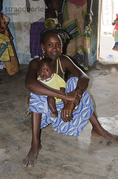 Pular Stammes-Dorf  Sounth Badone  Senegal  Westafrika  Afrika