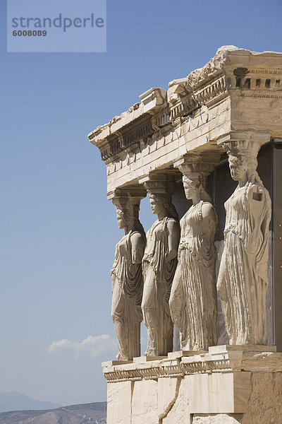 Das Erechtheion Tempel  Akropolis  UNESCO Weltkulturerbe  Athen  Griechenland  Europa