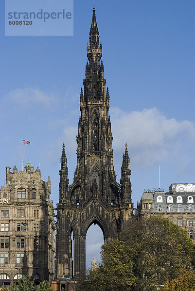 Walter Scott Memorial  Edinburgh  Schottland  Vereinigtes Königreich  Europa