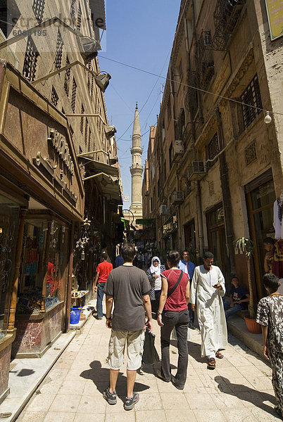 Khan El Khalili Basar  Kairo  Ägypten  Nordafrika  Afrika