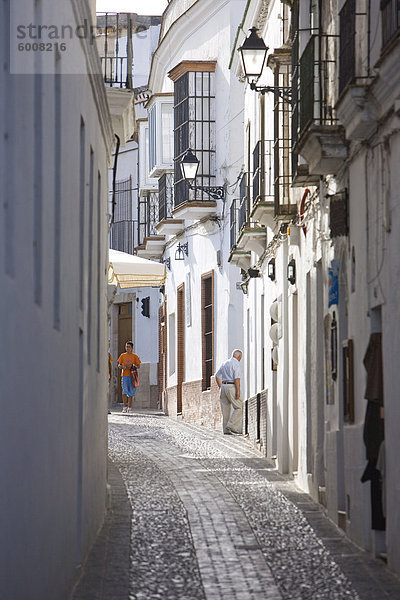 Arcos De La Frontera  eines der weißen Dörfer  Andalusien  Spanien  Europa