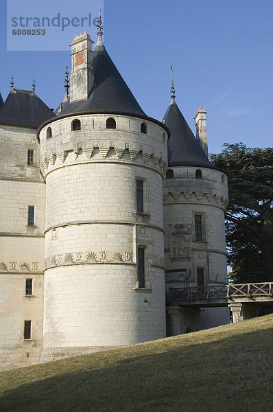 Gate Towers  Chateau de Chaumont  Loir-et-Cher  Loire-Tal  Frankreich  Europa