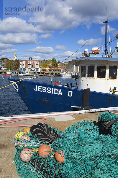 Kommerzielle Fischerboot  Gloucester  Cape Ann  Großraum Boston  Massachusetts  Neuengland  Vereinigte Staaten von Amerika  Nordamerika