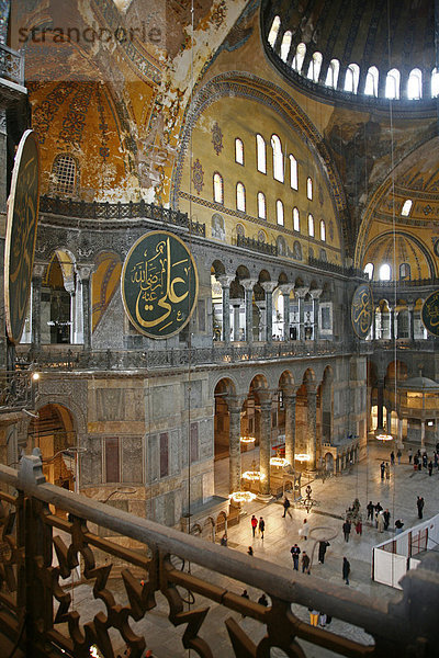 Die Hagia Sophia  UNESCO-Weltkulturerbe  Istanbul  Türkei  Europa