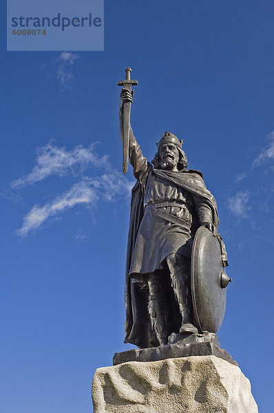 Statue von König Alfred  Winchester  Hampshire  England  Vereinigtes Königreich  Europa