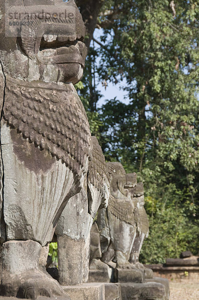 Preah Ko Tempel  AD879  Roluos Gruppe  in der Nähe von Angkor  UNESCO Weltkulturerbe  Siem Reap  Kambodscha  Indochina  Südostasien  Asien