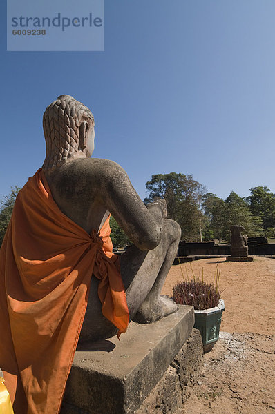 Leprakranke König Terrasse  Angkor Thom  Angkor  UNESCO Weltkulturerbe  Siem ernten  Kambodscha  Indochina  Südostasien  Asien