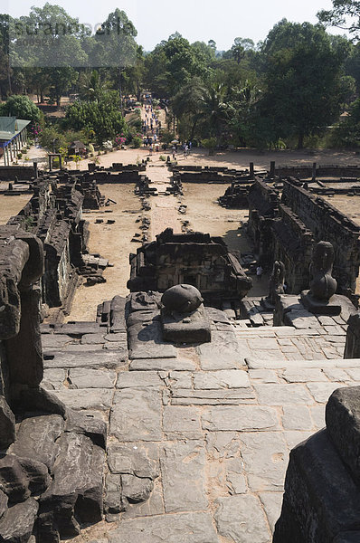 Bakong Tempel  AD881  Roluos Gruppe  in der Nähe von Angkor  UNESCO Weltkulturerbe  Siem Reap  Kambodscha  Indochina  Südostasien  Asien